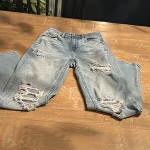 American Eagle Ripped Blue Jeans Size 0